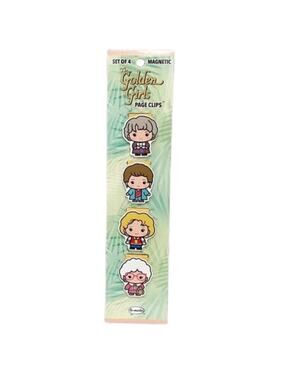 THE GOLDEN GIRLS Magnetic Page Clips Bookmarks Set Of 4 New